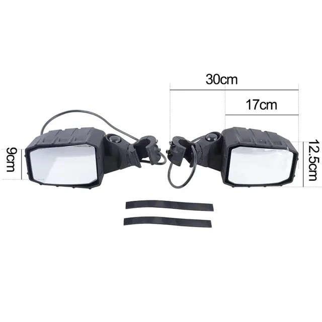 ICONIK OVERLAND Side Mirrors With LED Lights 1.75 - 2' Polaris RZR XP Pro R Turbo R Pro XP Pro S Can-Am Maverick X3 Maverick R Honda