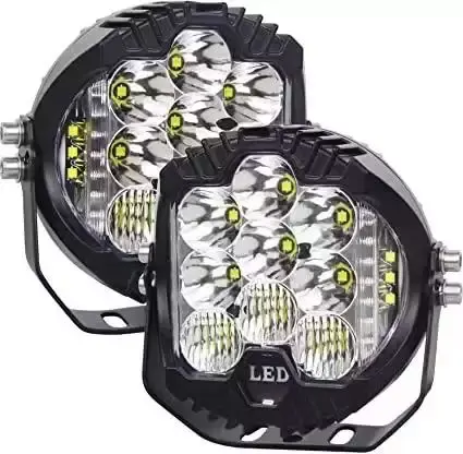 12V 3" and 5" Round LED Work Light White Yellow DRL Driving Fog Lamp Off Road LED Light Strobe