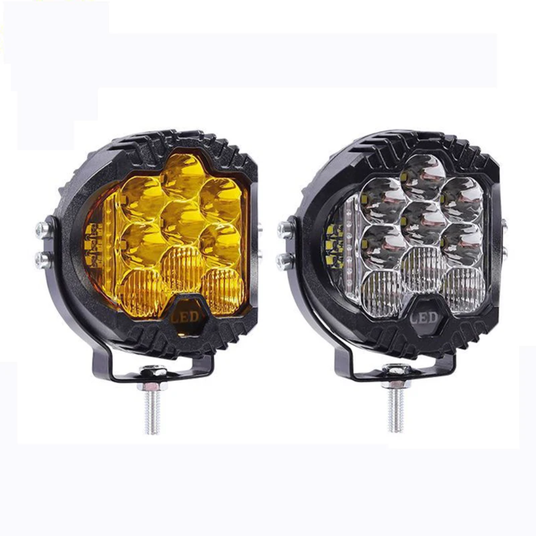 12V 3" and 5" Round LED Work Light White Yellow DRL Driving Fog Lamp Off Road LED Light Strobe
