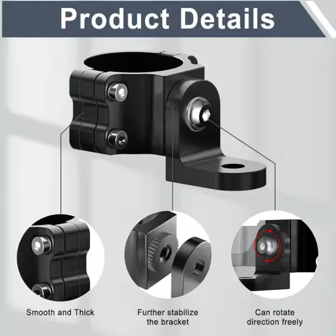 Heavy Duty 360 Rotating Adjustable Mounting Clamp For UTV Flag LED Whip 1.75" to 2" Polaris RZR Ranger Can-Am Maverick X3 Maverick R etc