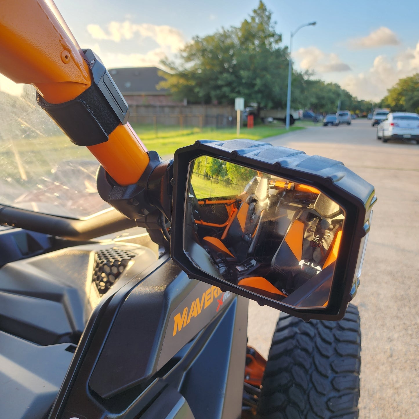 ICONIK OVERLAND Side Mirrors With LED Lights 1.75 - 2' Polaris RZR XP Pro R Turbo R Pro XP Pro S Can-Am Maverick X3 Maverick R Honda