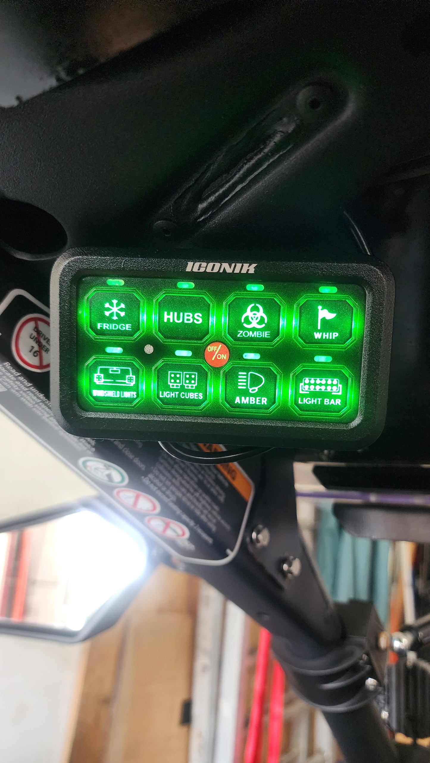 RGB 8 Gang Switch Panel With APP Toggle/ Momentary/ Pulsed Mode Supported