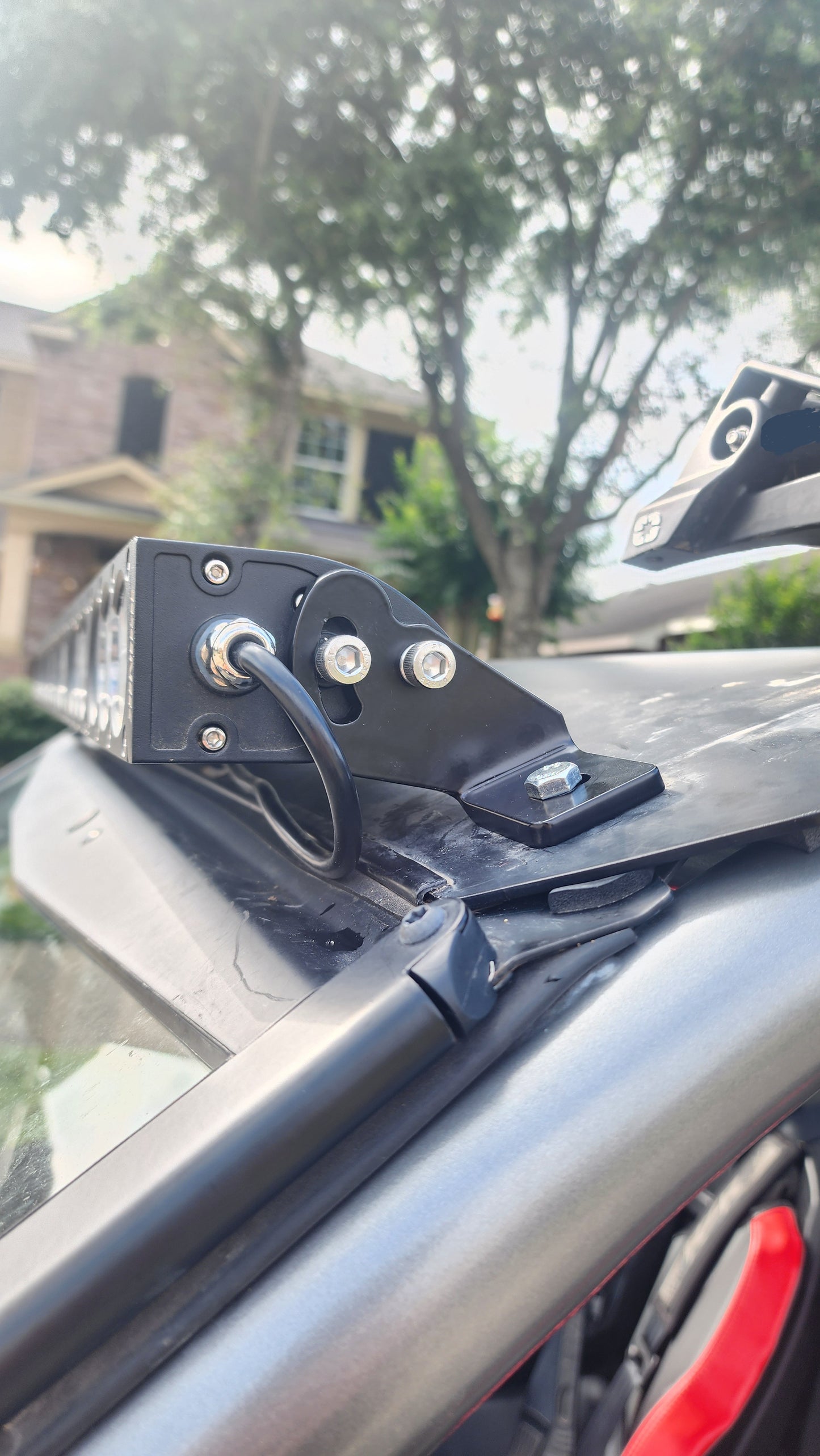 Bracket mounts for Polaris RZR Pro R ICONIK VORTEX 32" 180W LED Light Bar