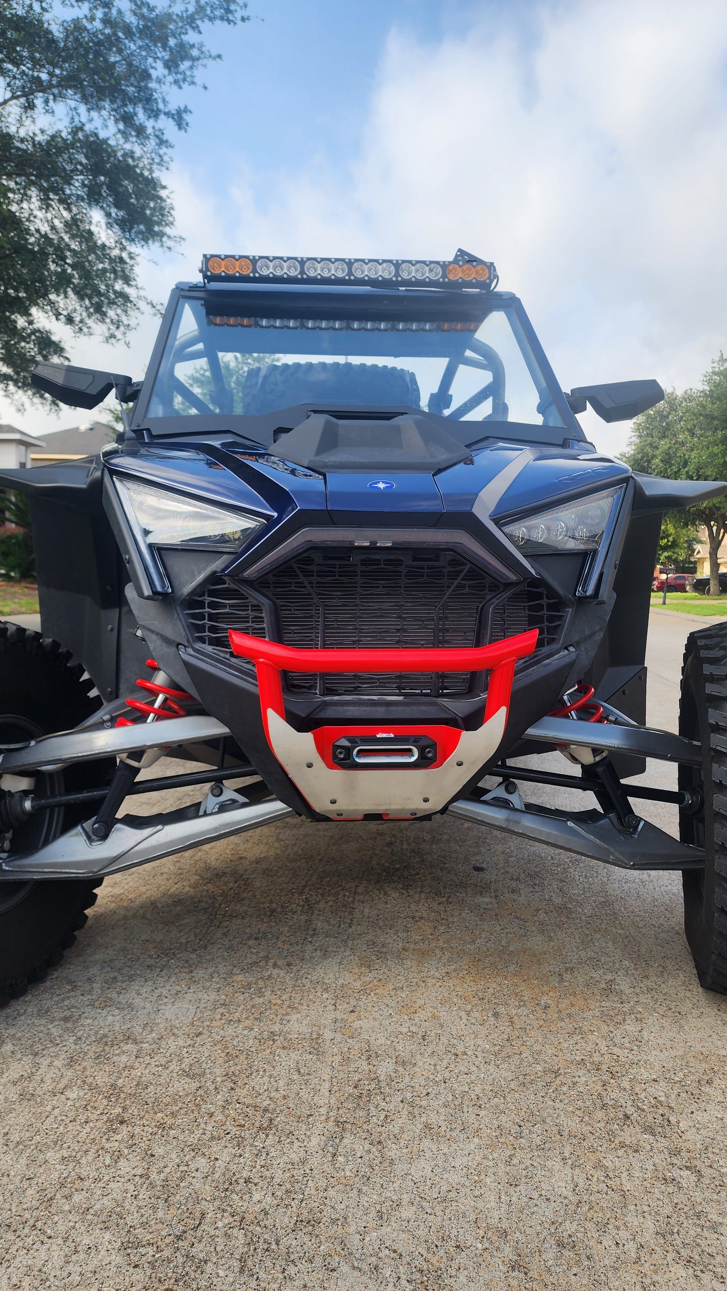 Bracket mounts for Polaris RZR Pro R ICONIK VORTEX 32" 180W LED Light Bar