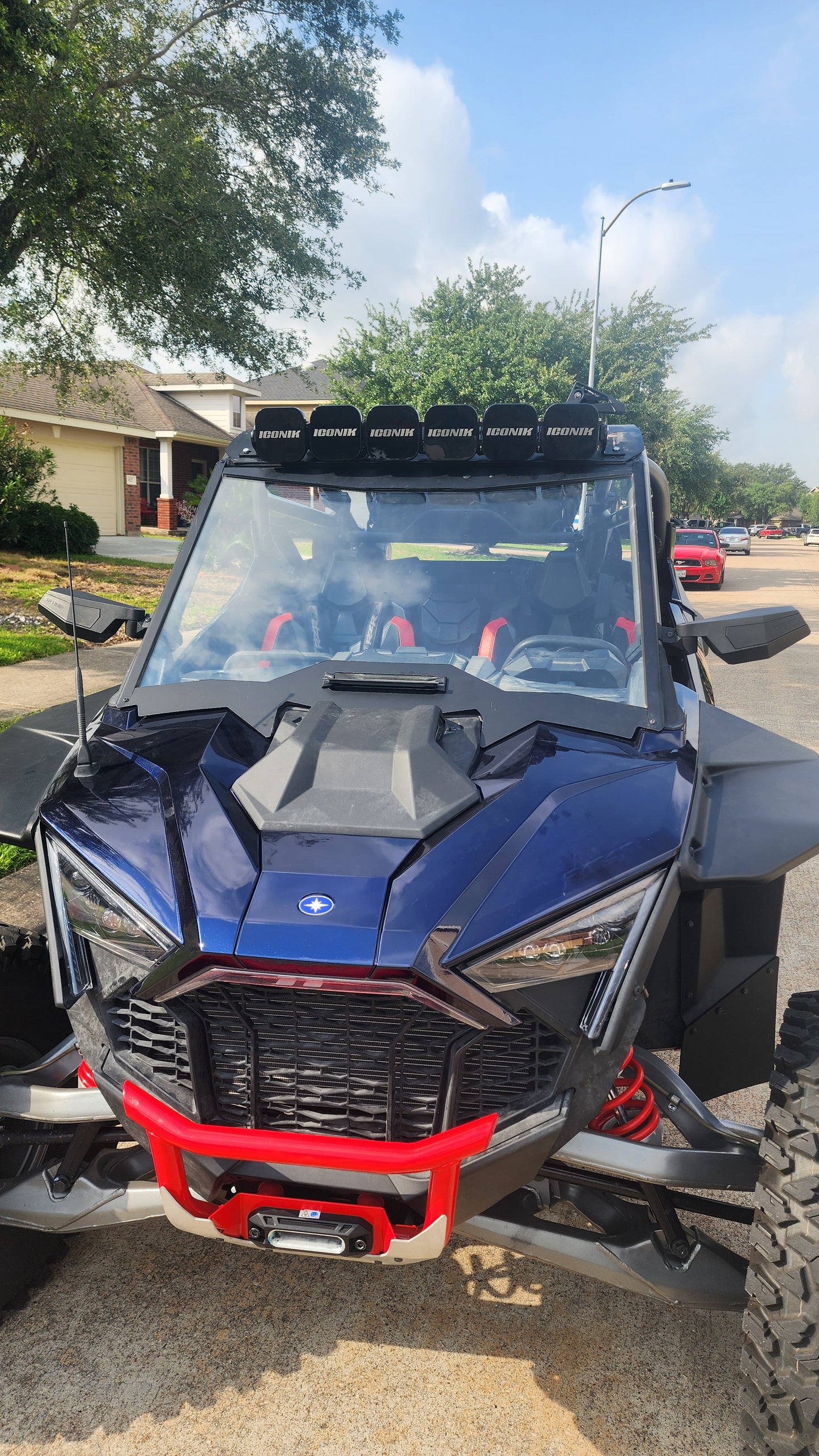 Bracket mounts for Polaris RZR Pro R ICONIK REFLEX Linkable 32" 240W LED Light Bar
