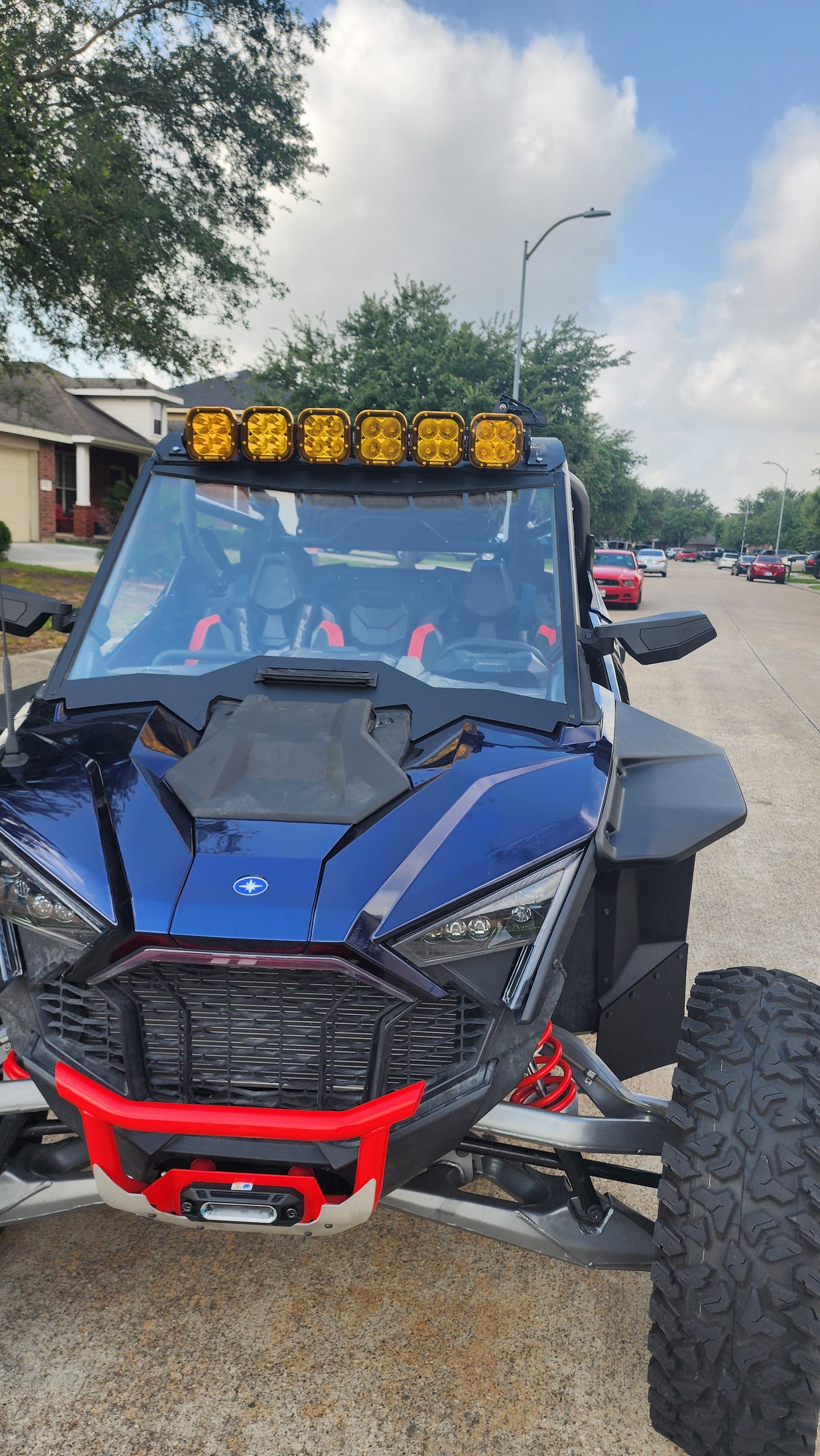 Bracket mounts for Polaris RZR Pro R ICONIK REFLEX Linkable 32" 240W LED Light Bar