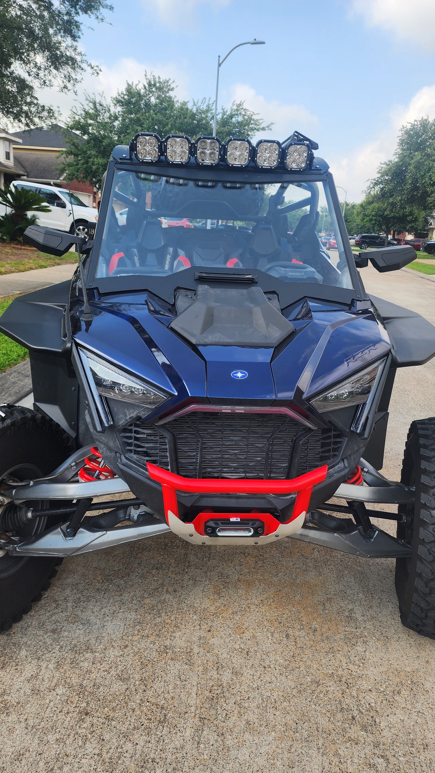 Bracket mounts for Polaris RZR Pro R ICONIK REFLEX Linkable 32" 240W LED Light Bar