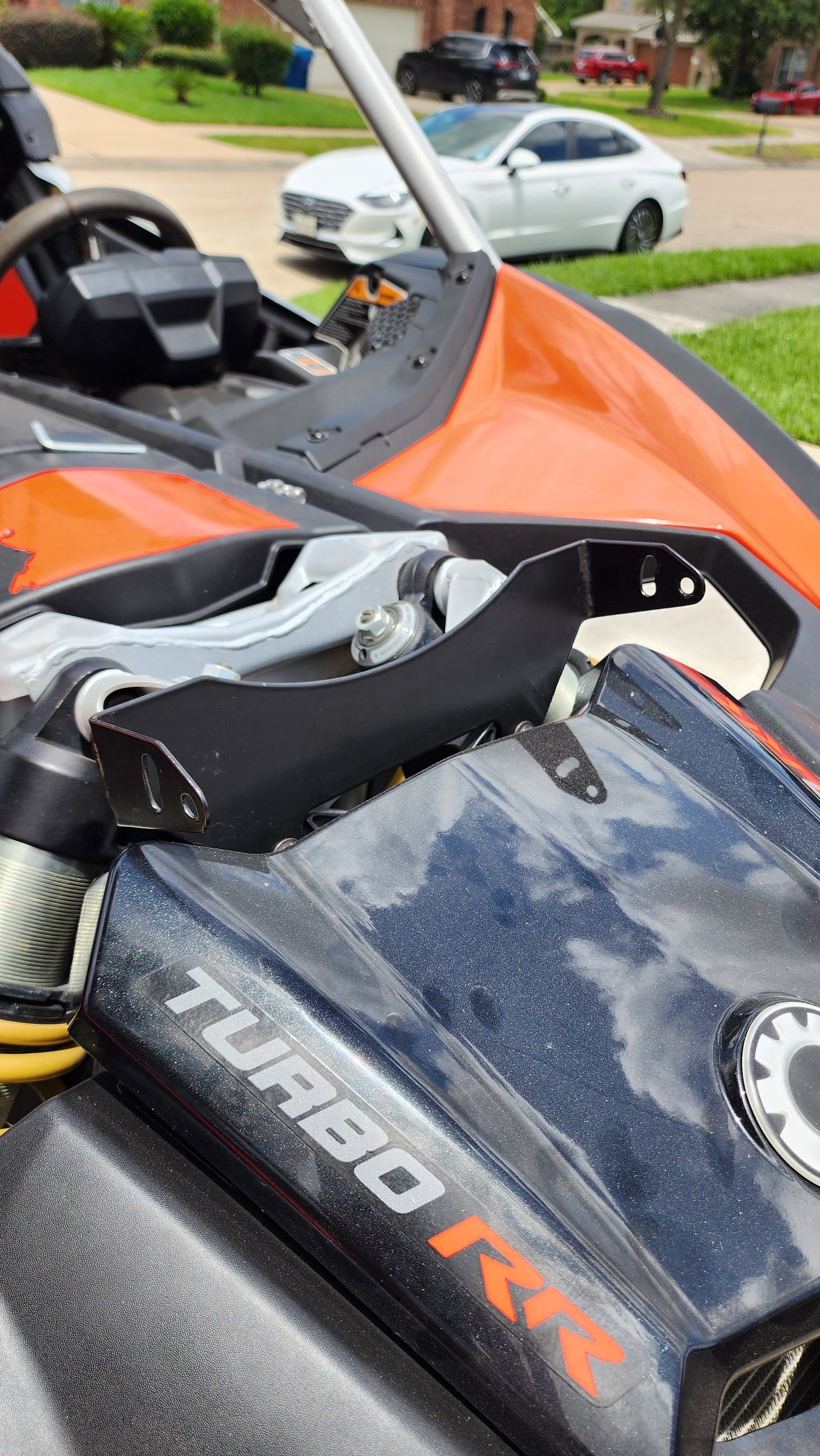 Bracket mount for CAN-AM Maverick X3 shox tower ICONIK VORTEX 12" 60W LED Light Bar