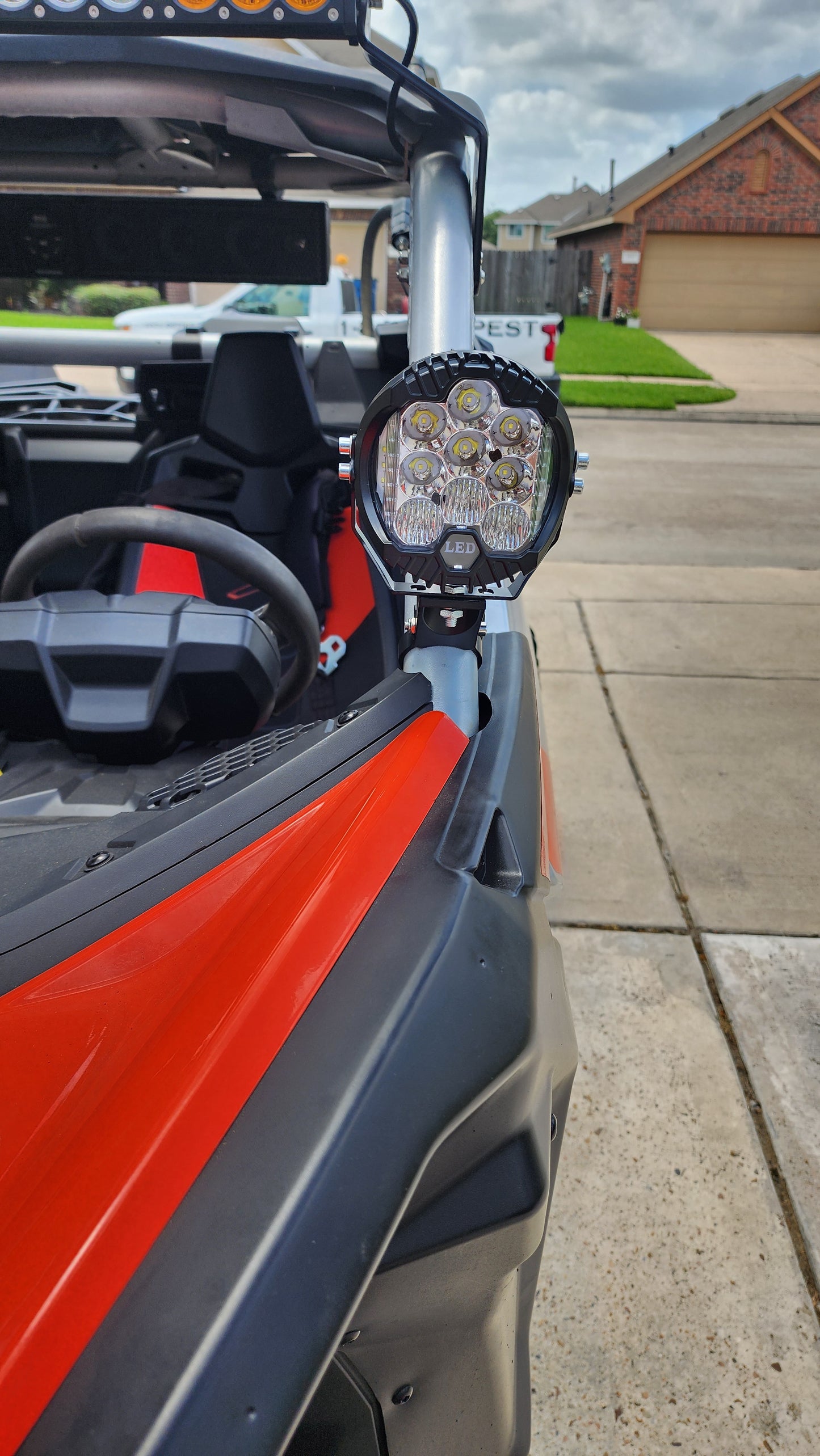 12V 3" and 5" Round LED Work Light White Yellow DRL Driving Fog Lamp Off Road LED Light Strobe