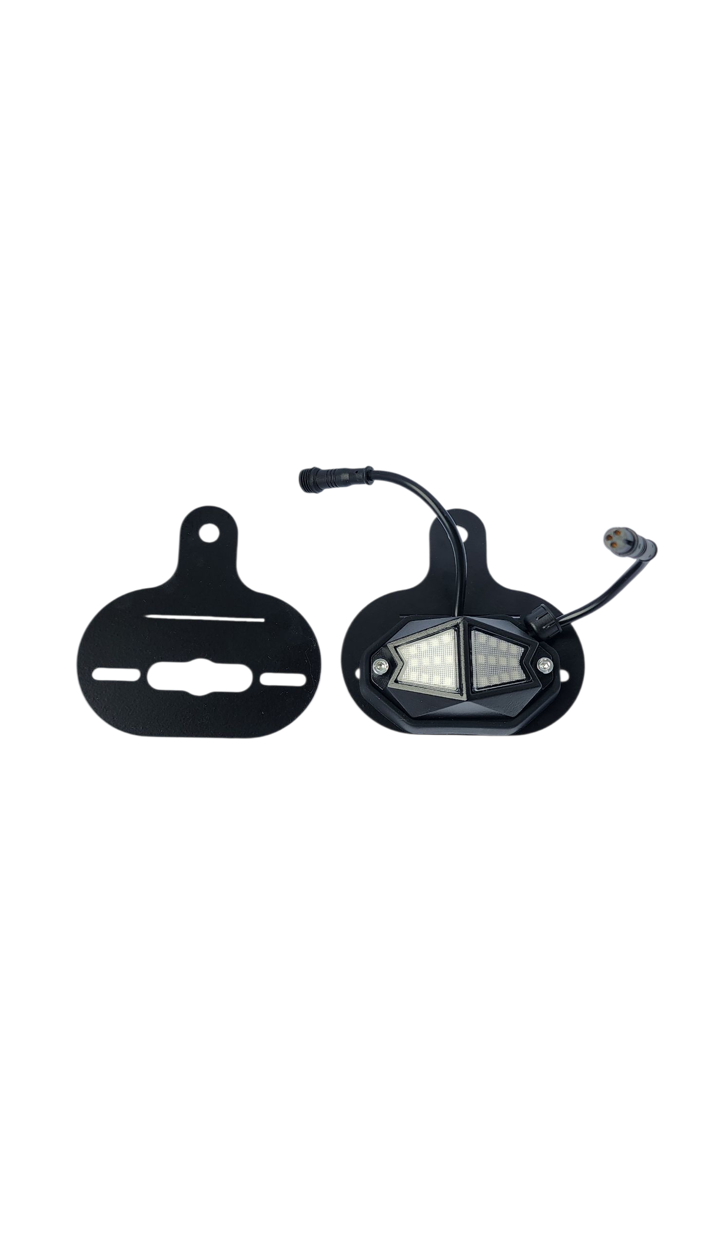 Rock light bracket mounts by piece