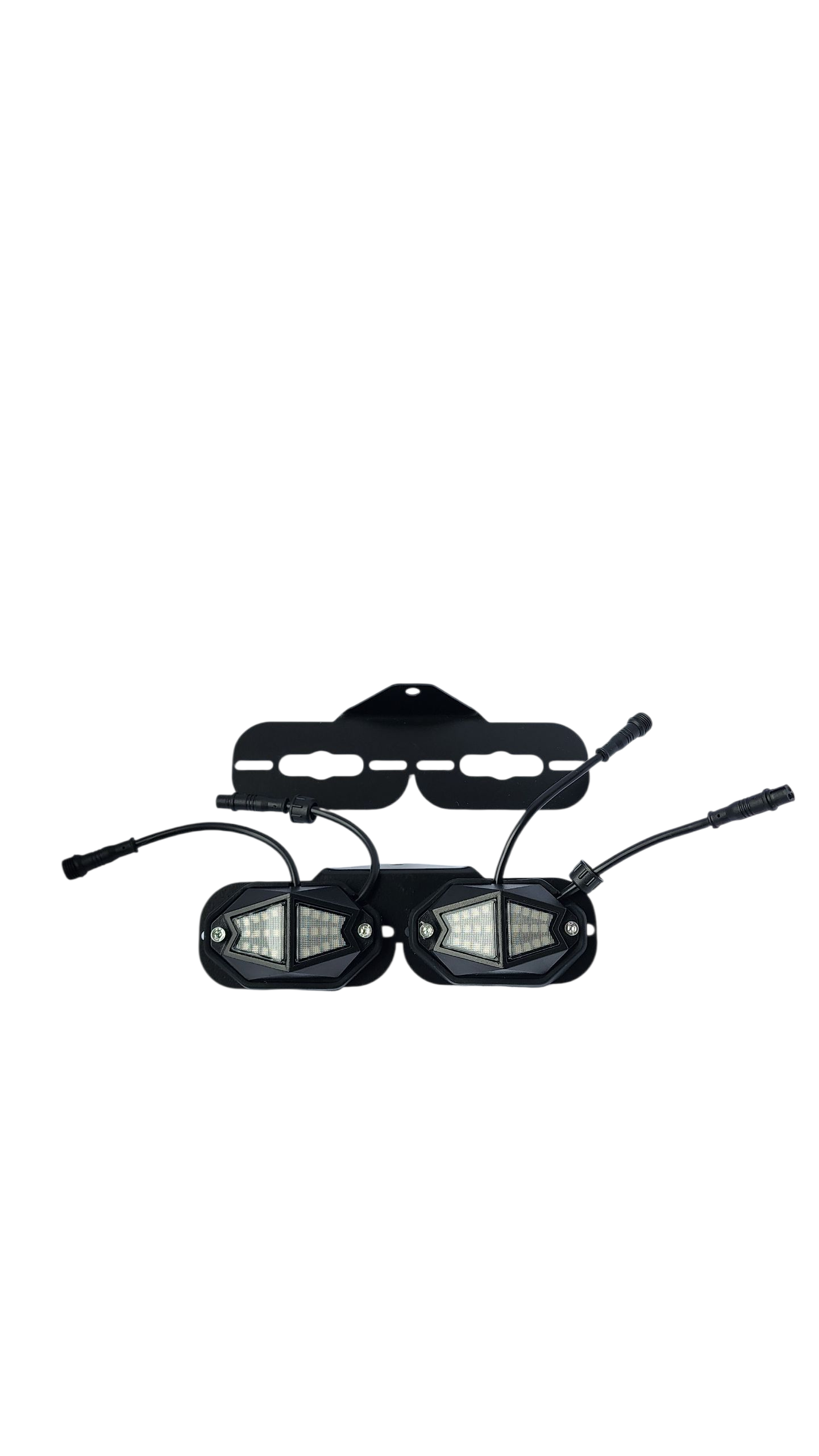 Rock light bracket mounts by piece