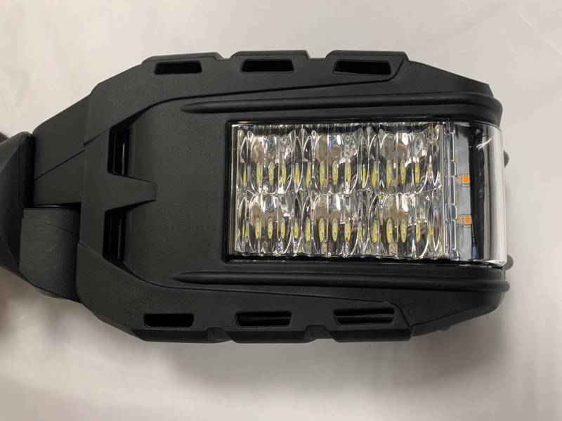 ICONIK OVERLAND Side Mirrors With LED Lights 1.75 - 2' Polaris RZR XP Pro R Turbo R Pro XP Pro S Can-Am Maverick X3 Maverick R Honda