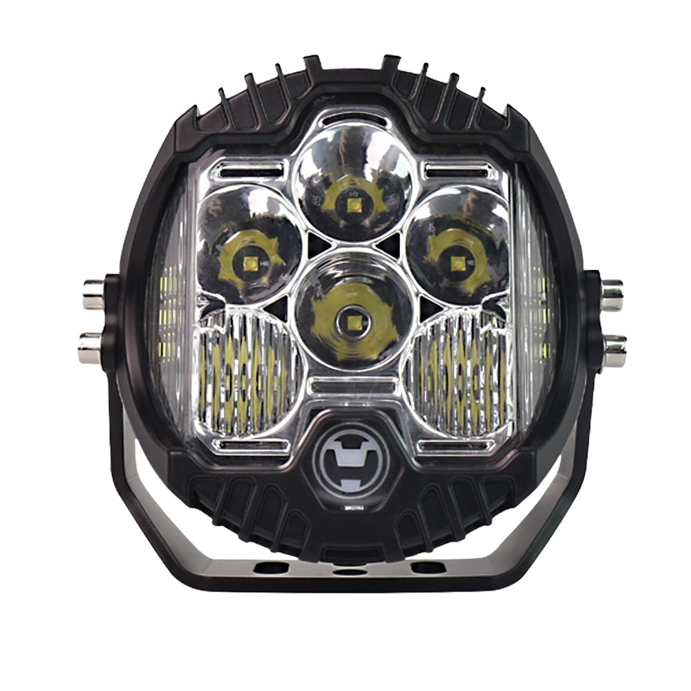 6L 12V 5" Round LED Work Light White/Yellow DRL Driving Fog Lamp Off Road LED Light For Jeep Truck 4x4 Cars SUV UTV RZR CAN-AM HONDA YAMAHA POLARIS KAWASAKI 