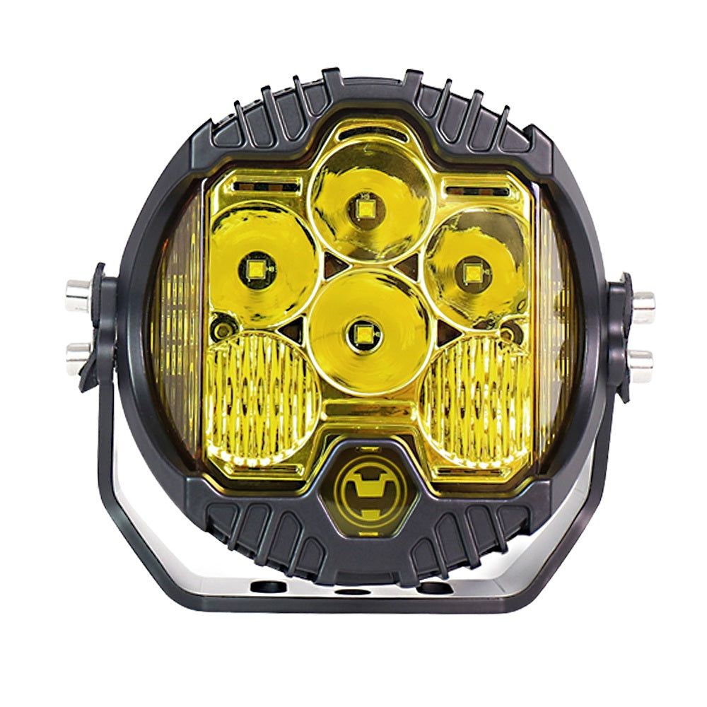6L 12V 5" Round LED Work Light White/Yellow DRL Driving Fog Lamp Off Road LED Light For Jeep Truck 4x4 Cars SUV UTV RZR CAN-AM HONDA YAMAHA POLARIS KAWASAKI 