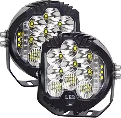 12V 3" and 5"  Round LED Work Light White Yellow DRL Driving Fog Lamp Off Road LED Light Strobe