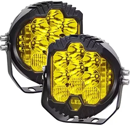 12V 3" and 5"  Round LED Work Light White Yellow DRL Driving Fog Lamp Off Road LED Light Strobe