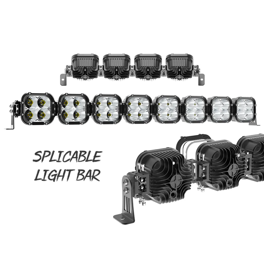ICONIK REFLEX 43" LED Square Driving Linkable Light Bar-8 Lamps
