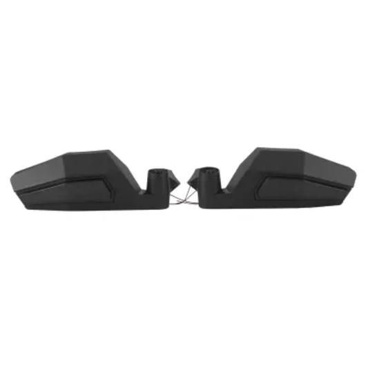 ICONIK AMBER Adjustable Folding Side Mirrors with Amber Led Lights for 2" Roll Cage Bar