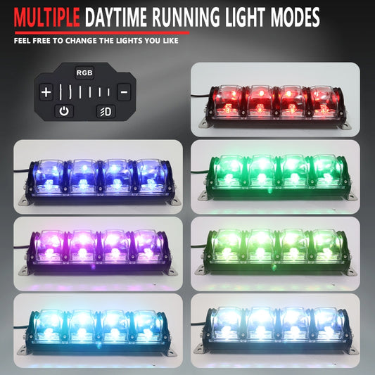 ICONIK SPECTRA 12" 130W RGB LED Dimmable Light Bar