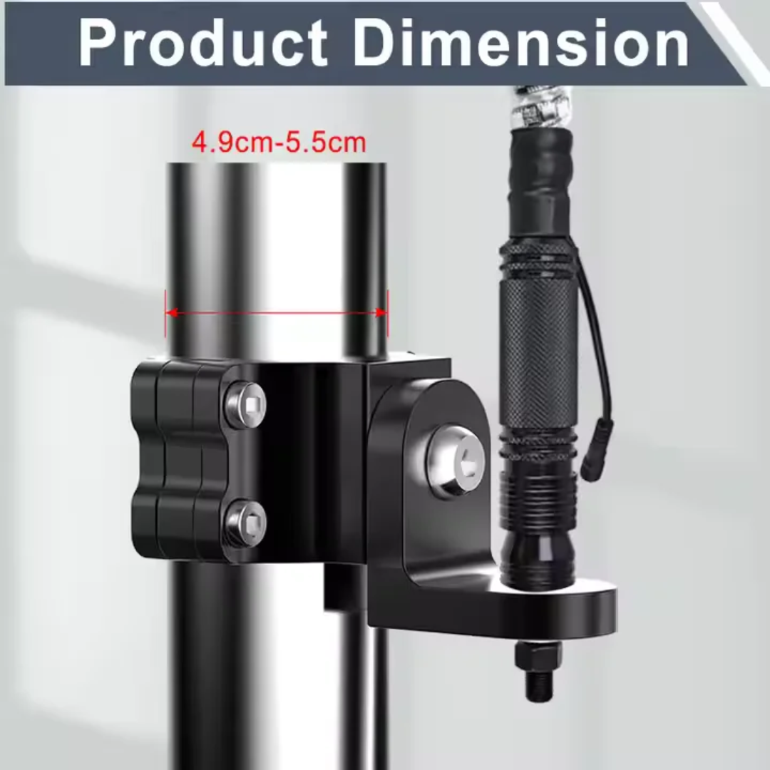 Heavy Duty 360 Rotating Adjustable Mounting Clamp For UTV Flag LED Whip 1.75" to 2" Polaris RZR Ranger Can-Am Maverick X3 Maverick R etc