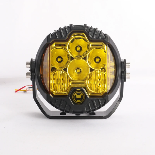 6L 12V 5" Round LED Work Light White/Yellow DRL Driving Fog Lamp Off Road LED Light For Jeep Truck 4x4 Cars SUV UTV RZR CAN-AM HONDA YAMAHA POLARIS KAWASAKI 