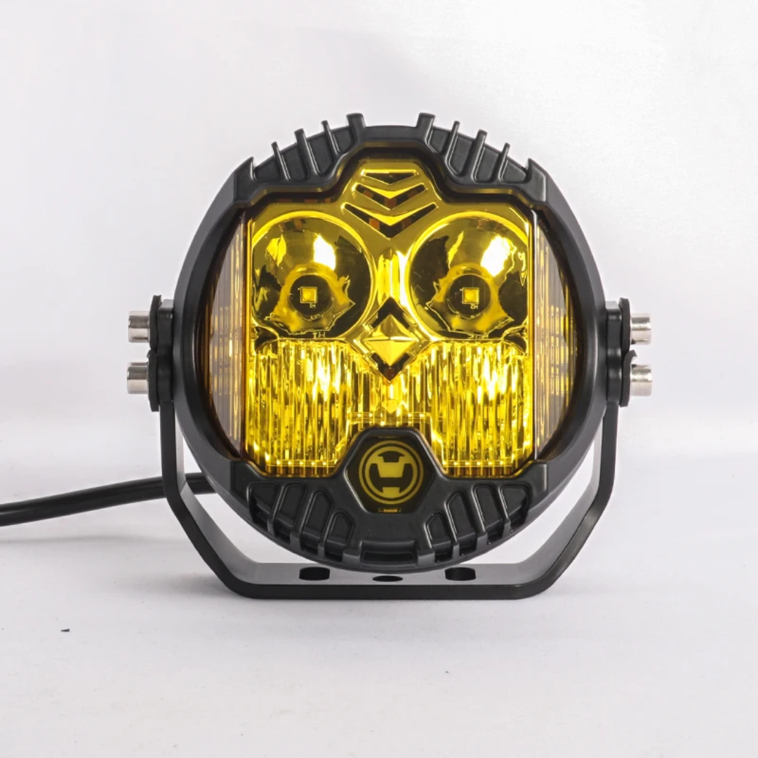 4L 12V 5" Round LED Work Light White/Yellow DRL Driving Fog Lamp Off Road LED Light For Jeep Truck 4x4 Cars SUV UTV RZR CAN-AM HONDA YAMAHA POLARIS KAWASAKI 