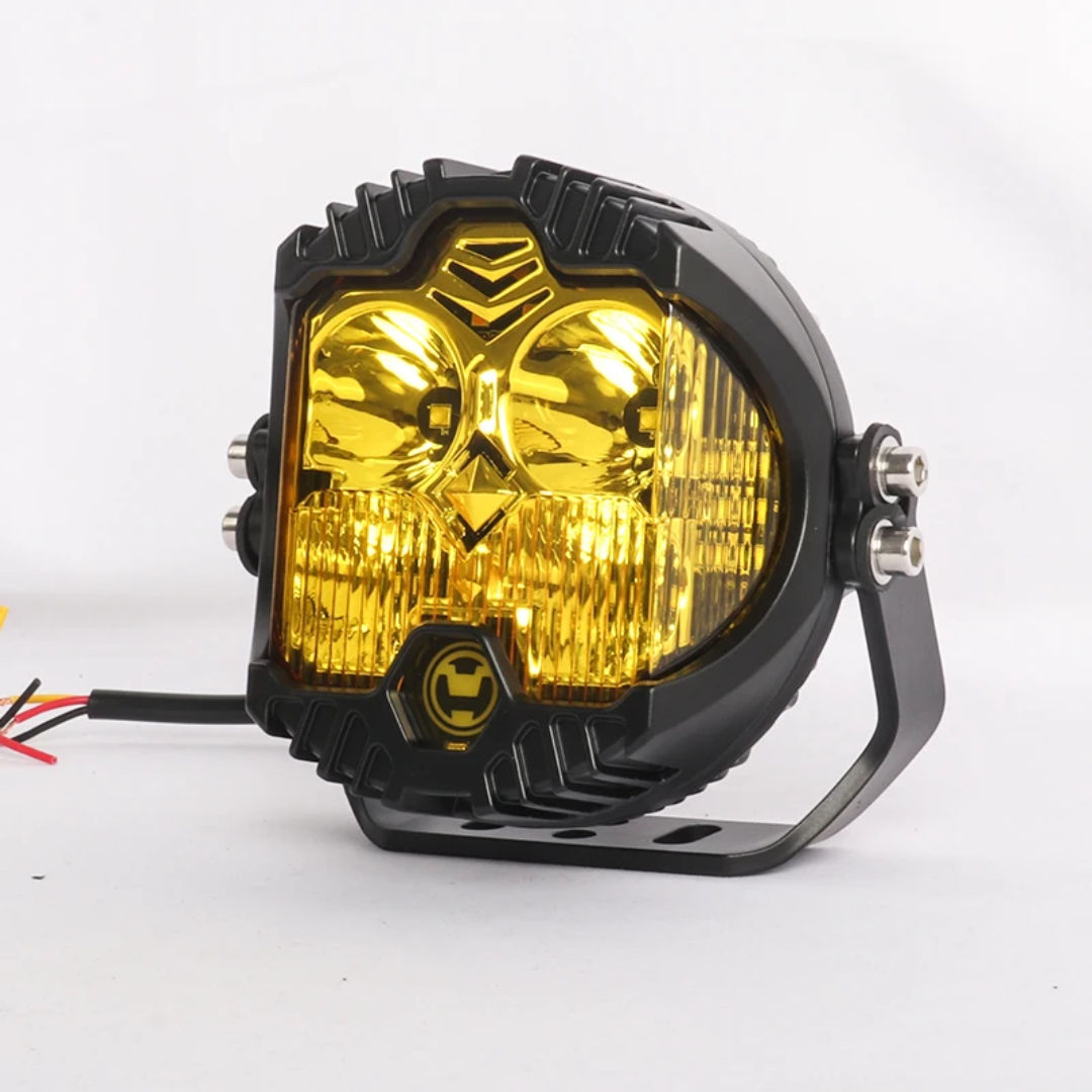 4L 12V 5" Round LED Work Light White/Yellow DRL Driving Fog Lamp Off Road LED Light For Jeep Truck 4x4 Cars SUV UTV RZR CAN-AM HONDA YAMAHA POLARIS KAWASAKI 