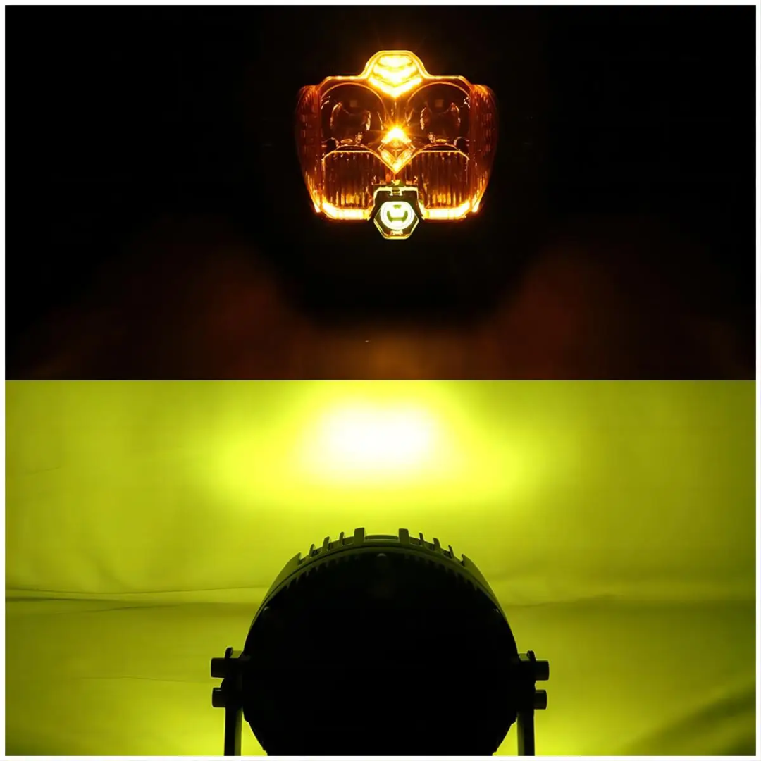 4L 12V 5" Round LED Work Light White/Yellow DRL Driving Fog Lamp Off Road LED Light For Jeep Truck 4x4 Cars SUV UTV RZR CAN-AM HONDA YAMAHA POLARIS KAWASAKI 