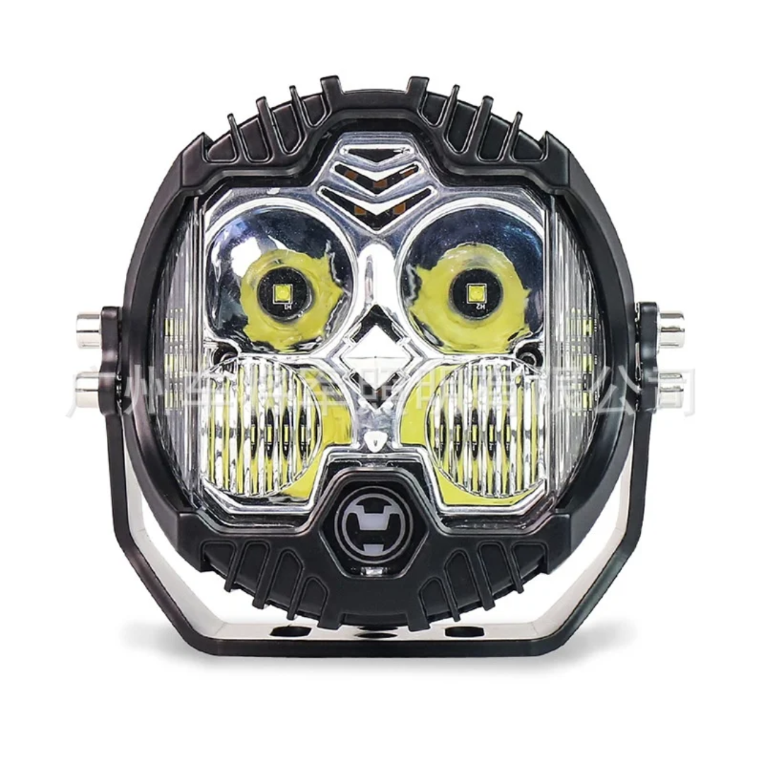4L 12V 5" Round LED Work Light White/Yellow DRL Driving Fog Lamp Off Road LED Light For Jeep Truck 4x4 Cars SUV UTV RZR CAN-AM HONDA YAMAHA POLARIS KAWASAKI 
