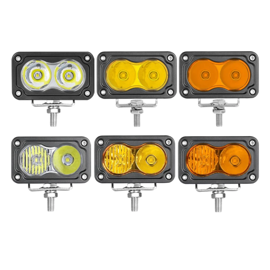 2L 3" 20W LED pod lights spot, flood, combo, or diffused