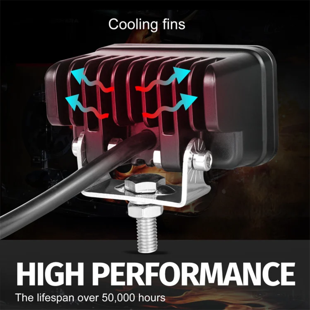 2L 3" 20W LED pod lights spot, flood, combo, or diffused