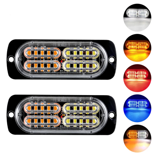 Chase bar 20 LED Strobe Lights, 18 Flash Modes Flashing Strobe Light Bar multiple colors For ATV/UTV Car Truck Van Construction Off Road Vehicle Trailer