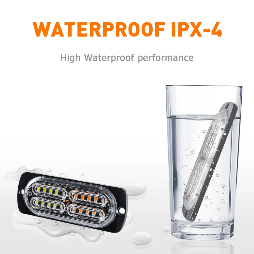 Chase bar 20 LED Strobe Lights, 18 Flash Modes Flashing Strobe Light Bar multiple colors For ATV/UTV Car Truck Van Construction Off Road Vehicle Trailer