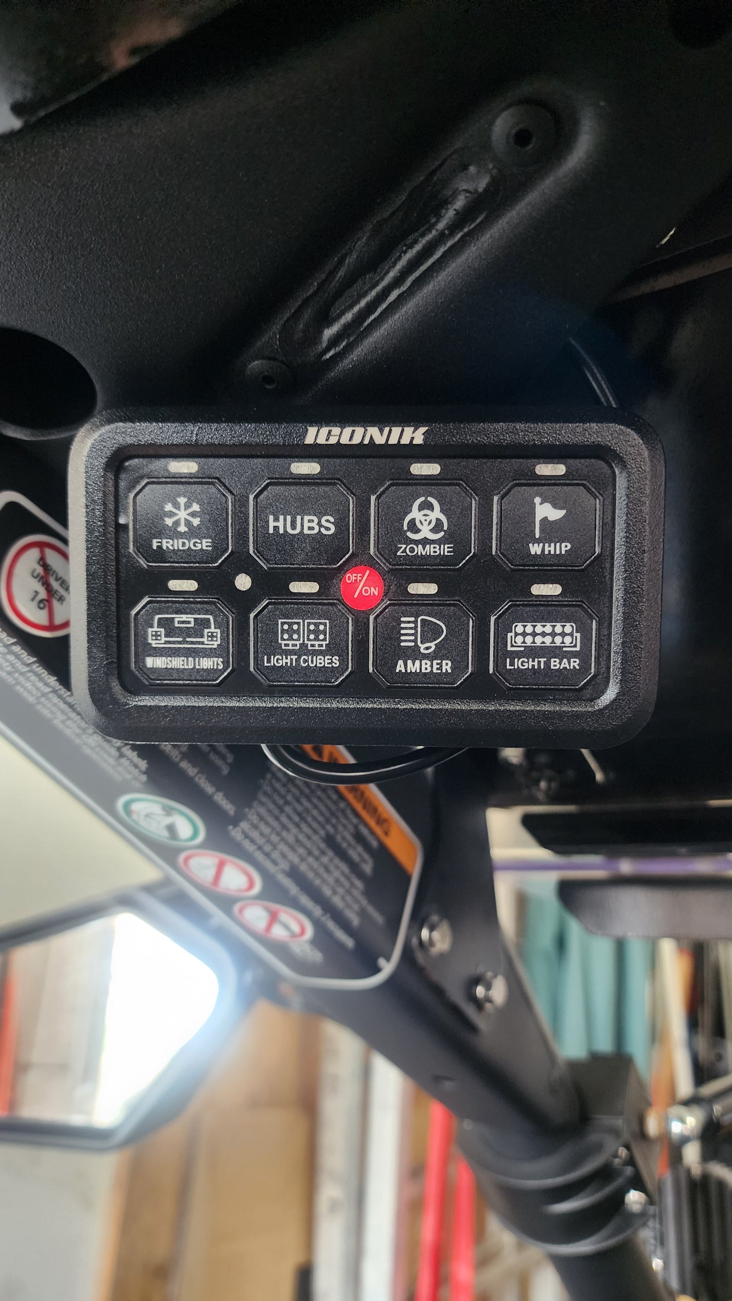RGB 8 Gang Switch Panel With APP Toggle/ Momentary/ Pulsed Mode Supported