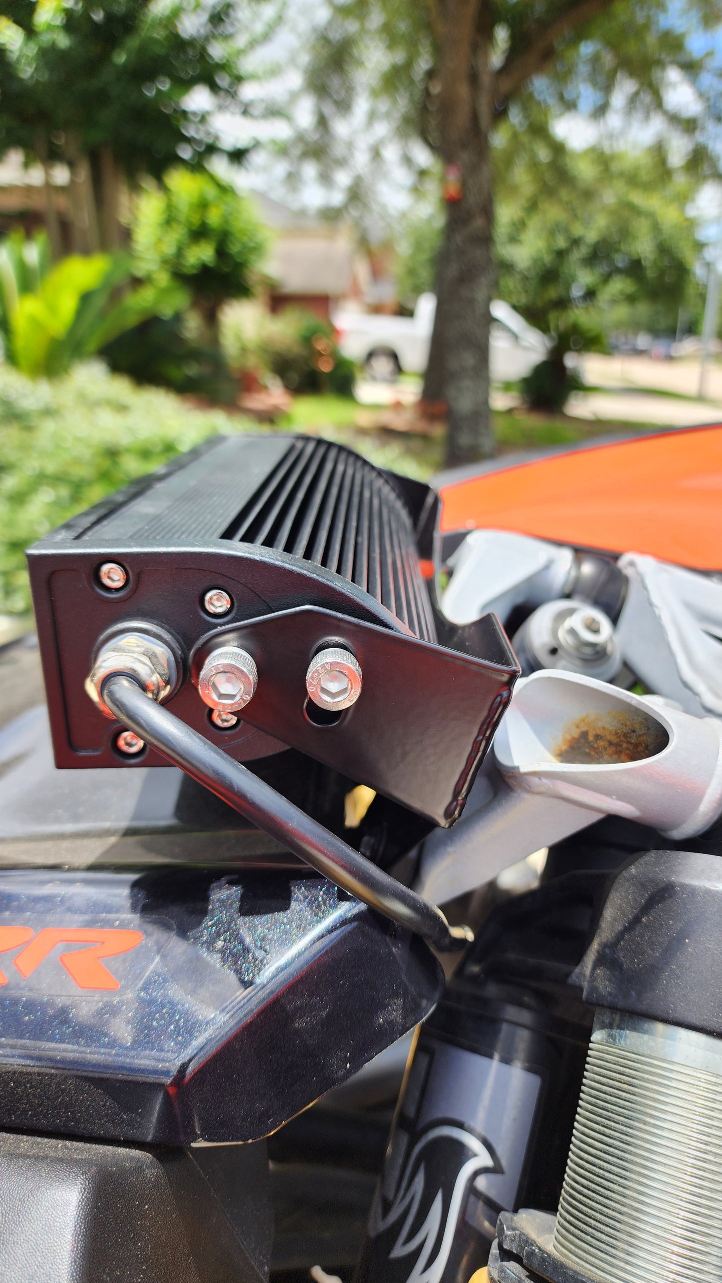 Bracket mount for CAN-AM Maverick X3  shox tower ICONIK VORTEX 12" 60W LED Light Bar