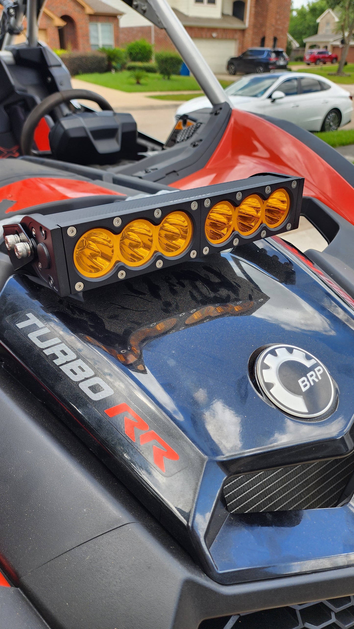 Bracket mount for CAN-AM Maverick X3  shox tower ICONIK VORTEX 12" 60W LED Light Bar