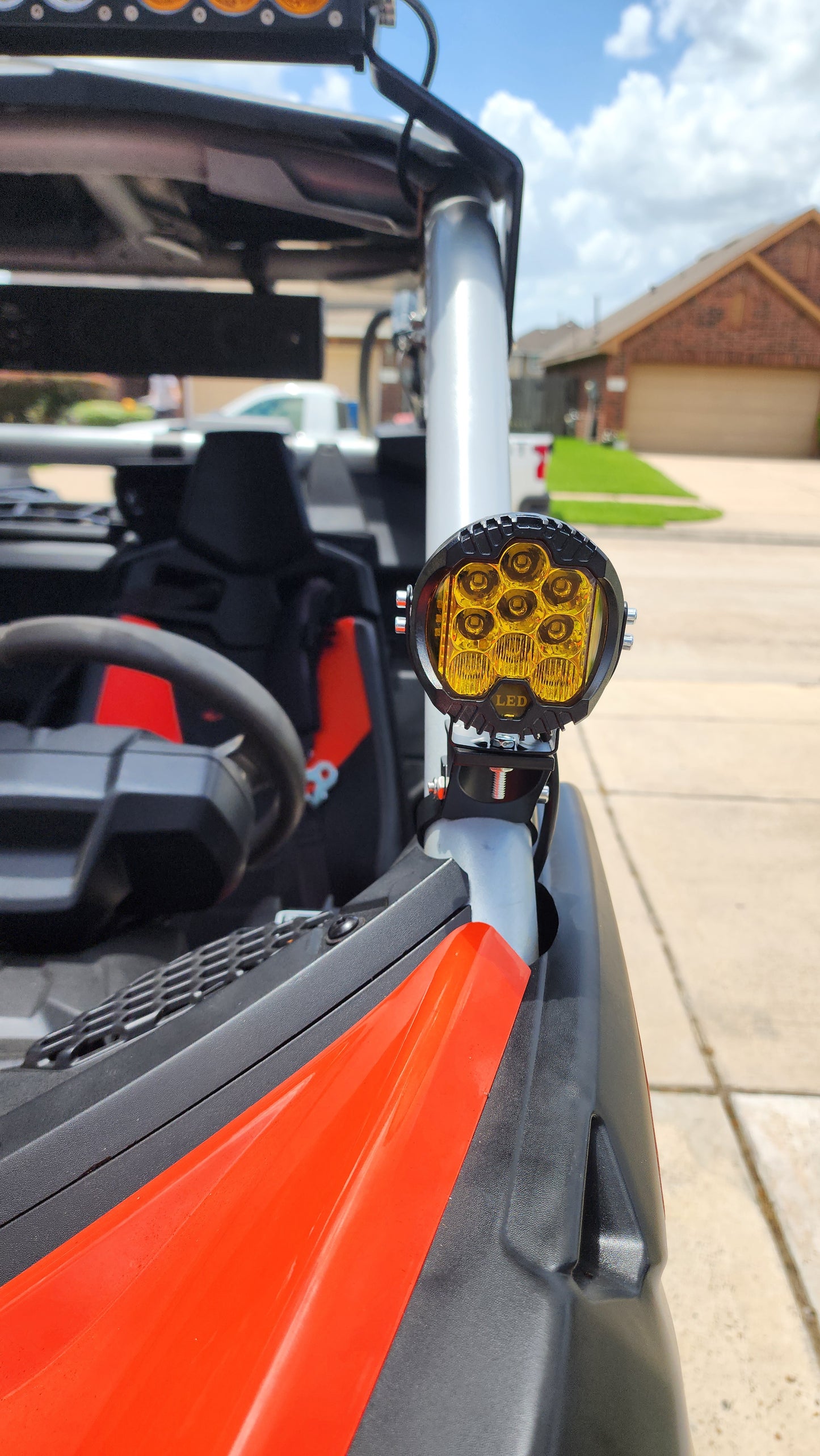 12V 3" and 5"  Round LED Work Light White Yellow DRL Driving Fog Lamp Off Road LED Light Strobe