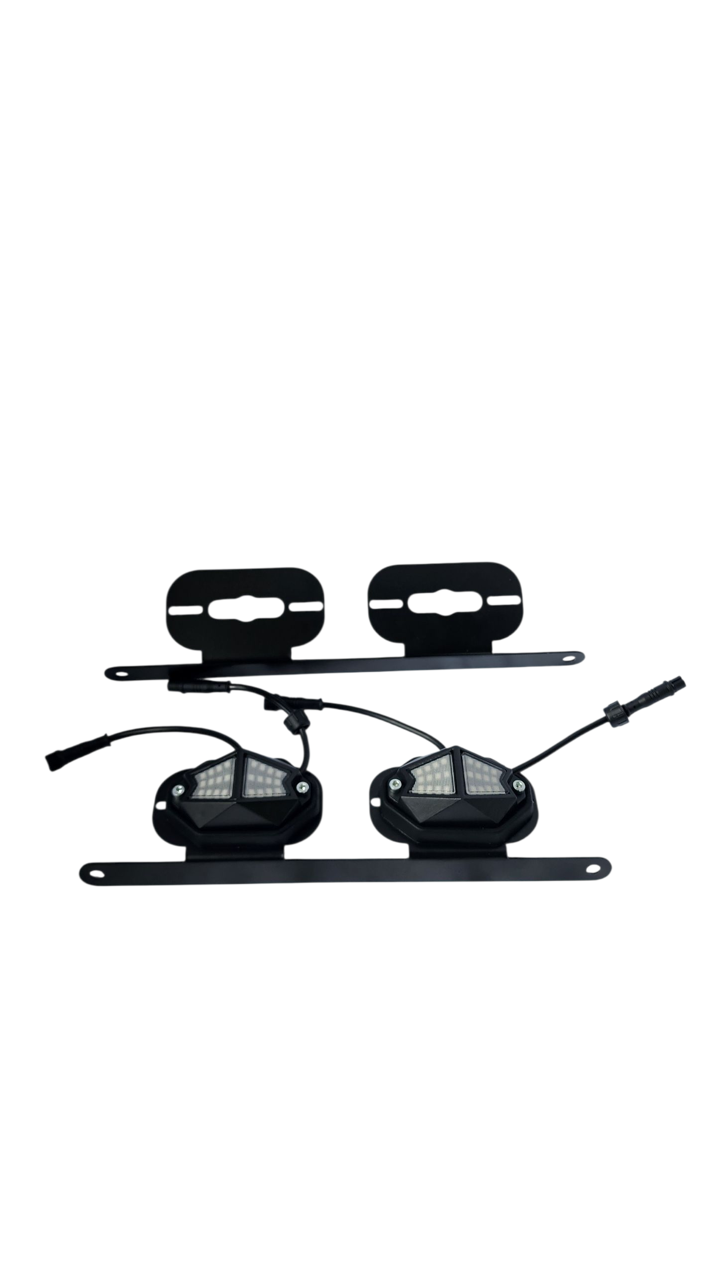 Rock light bracket mounts by piece