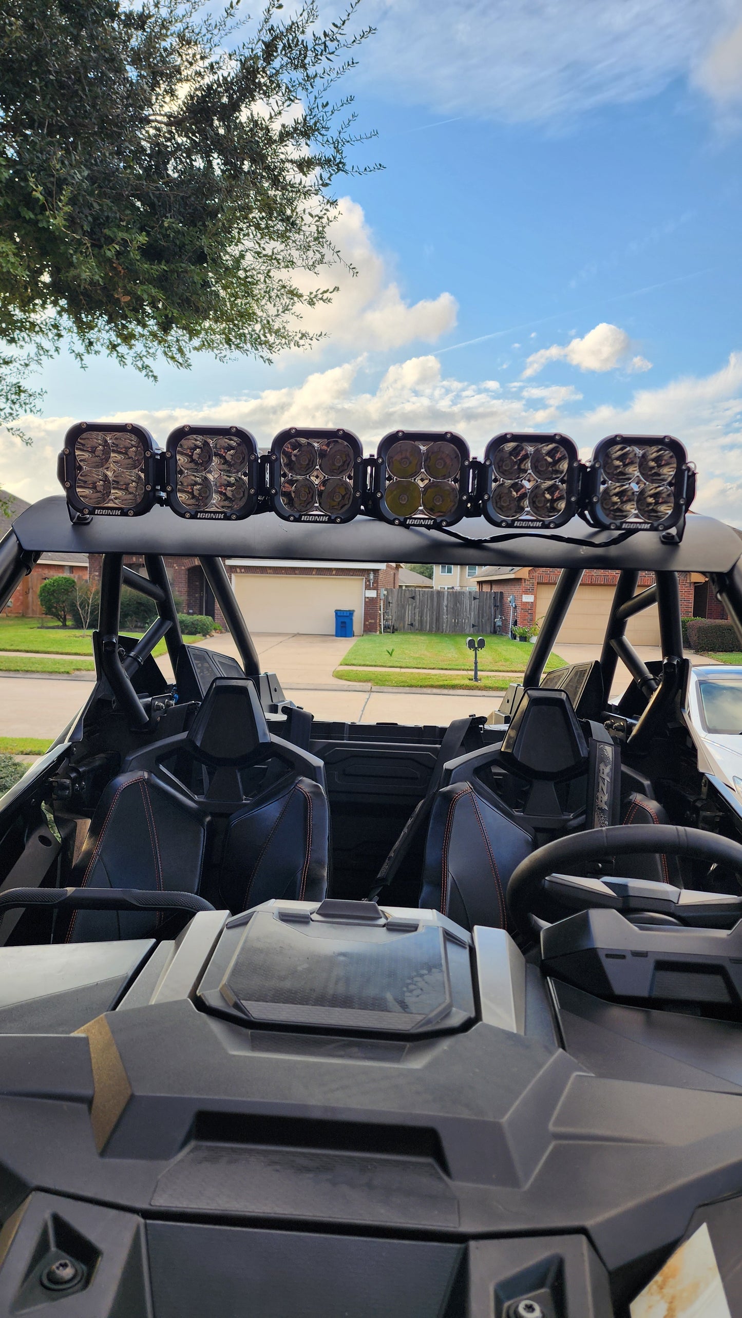 Bracket mounts for 2020+ Polaris RZR Pro XP, Turbo R,  and Pro S ICONIK REFLEX 32" 240W LED Light Bar