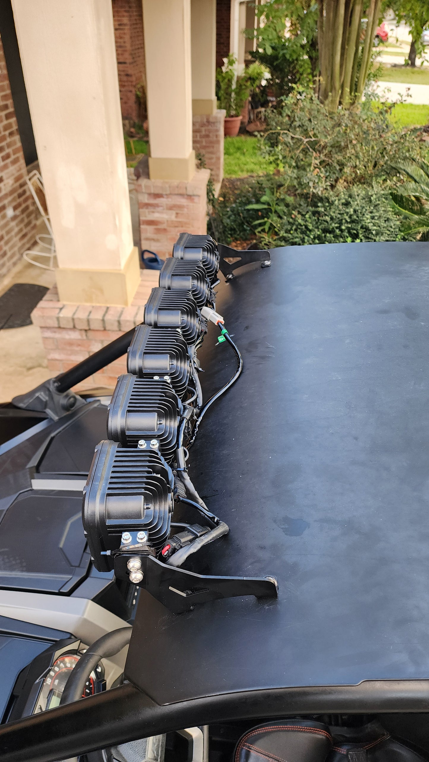 Bracket mounts for 2020+ Polaris RZR Pro XP, Turbo R,  and Pro S ICONIK REFLEX 32" 240W LED Light Bar