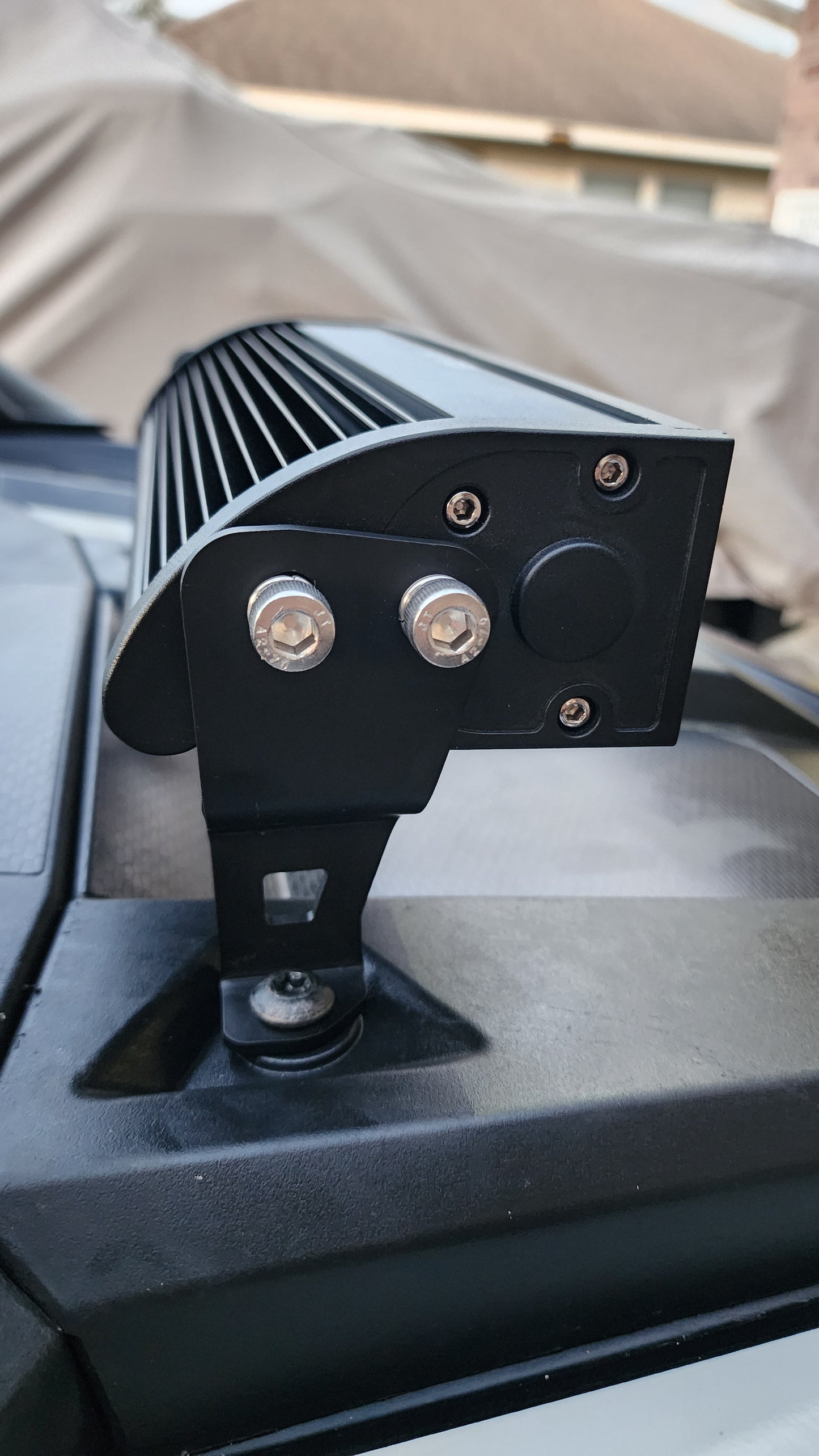 12" ICONIK VORTEX hood bracket mounts for 2020-2024 Polaris RZR Pro R, Turbo R, and Pro XP