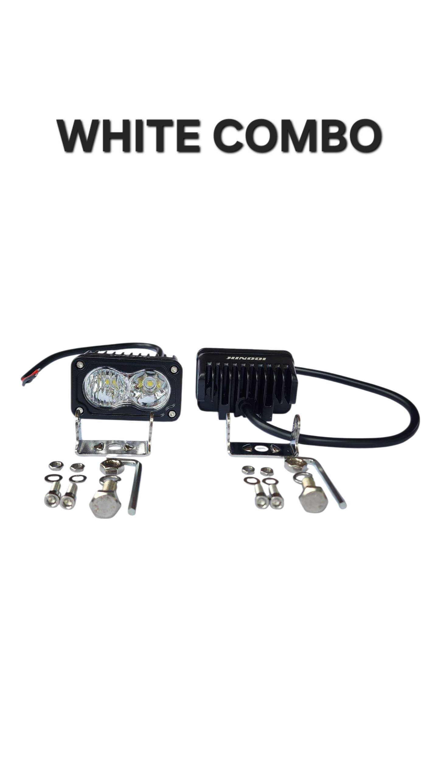 2L 3" 20W LED pod lights spot, flood, combo, or diffused