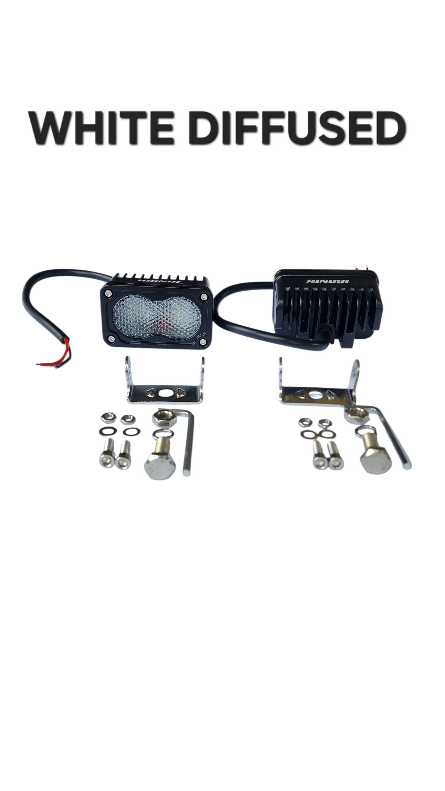 2L 3" 20W LED pod lights spot, flood, combo, or diffused