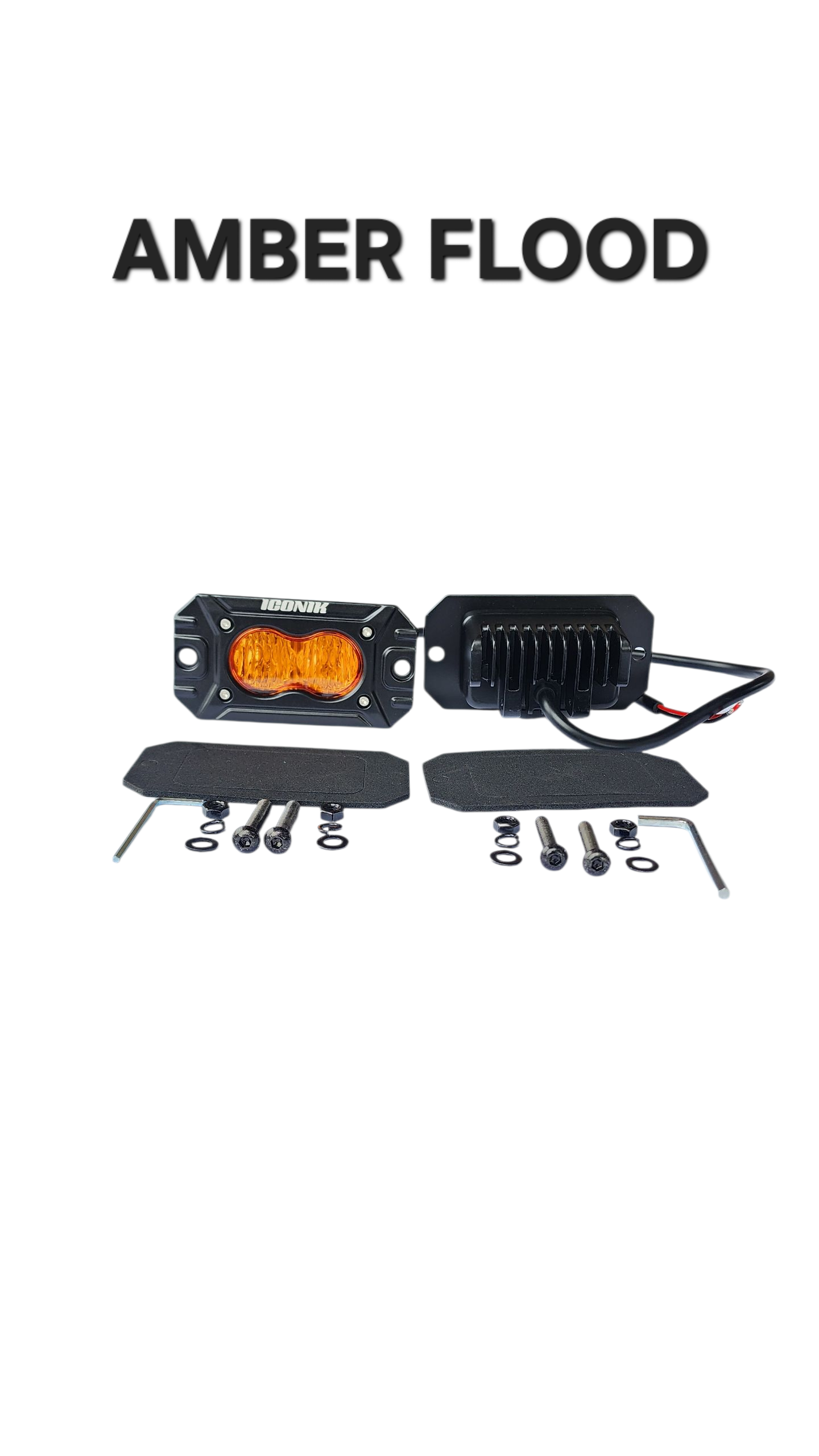 2L Flush Mount 4.4" 20W LED pod lights spot, flood, combo, or diffused
