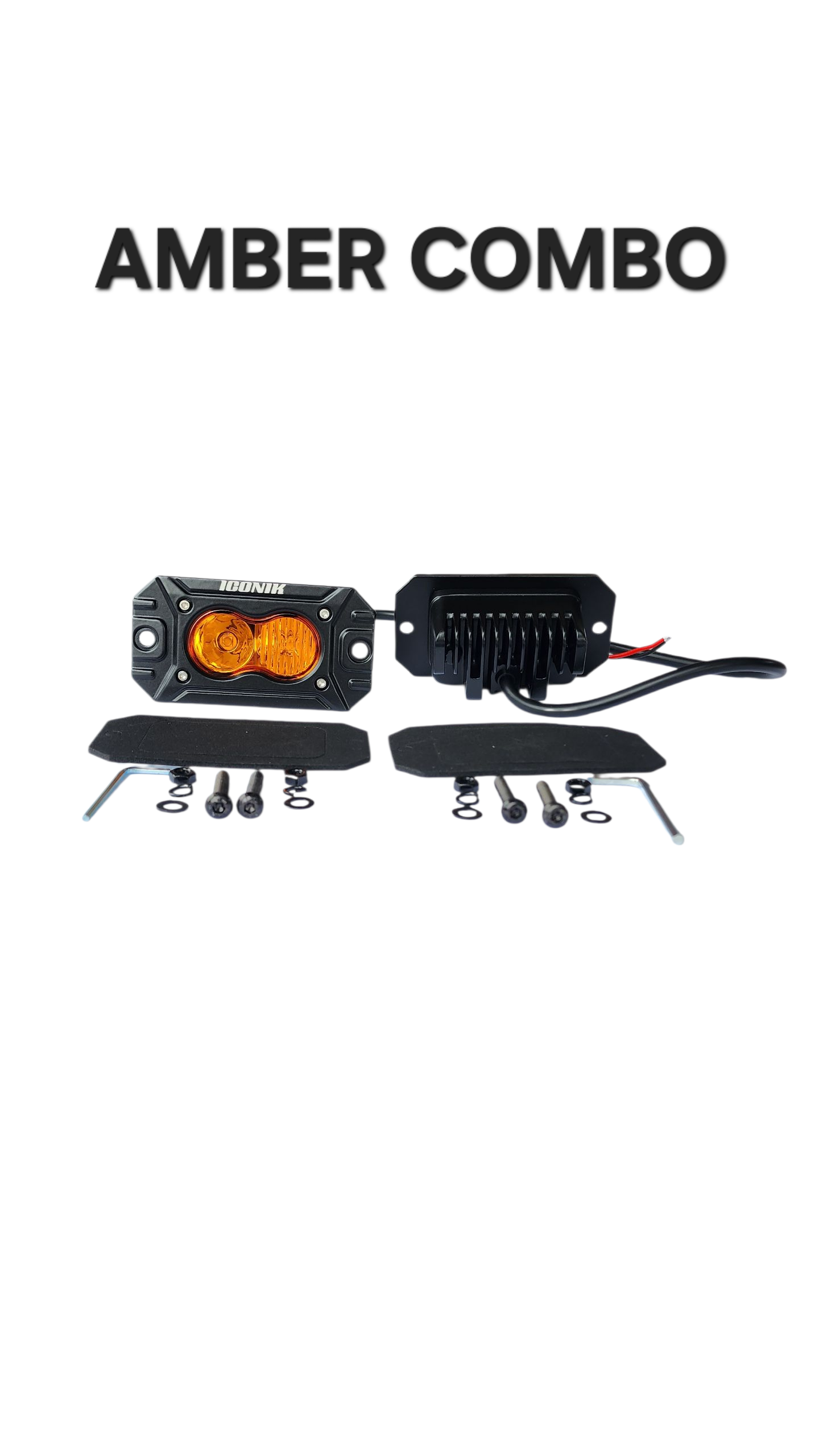 2L Flush Mount 4.4" 20W LED pod lights spot, flood, combo, or diffused