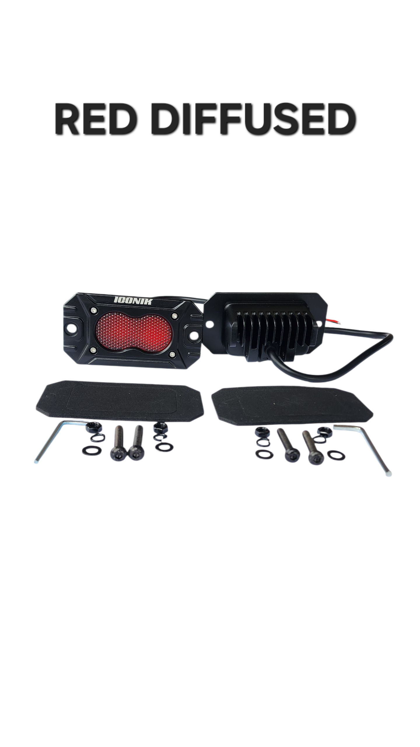 2L Flush Mount 4.4" 20W LED pod lights spot, flood, combo, or diffused