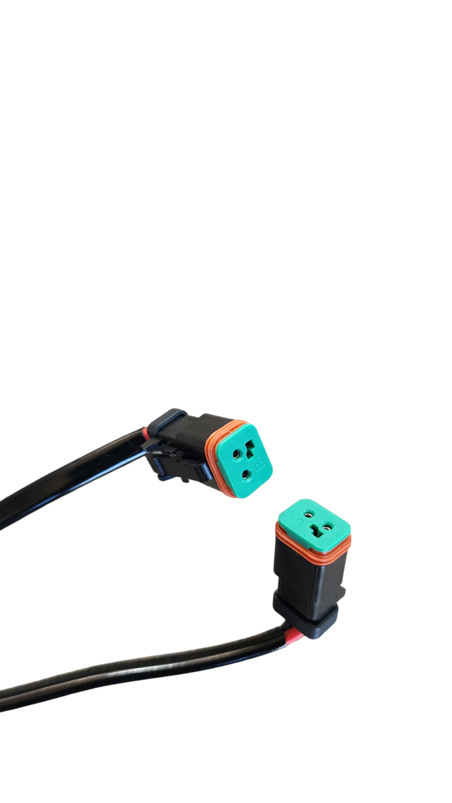 7ft 16 AWG Relay Wiring Harness with On/Off LED POD LIGHTS Rocker Switch (2-leads) 2 pin DT connectors