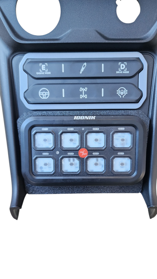 2024+ Maverick R  ICONIK 6, 8, and 12 gang switch panel mounts