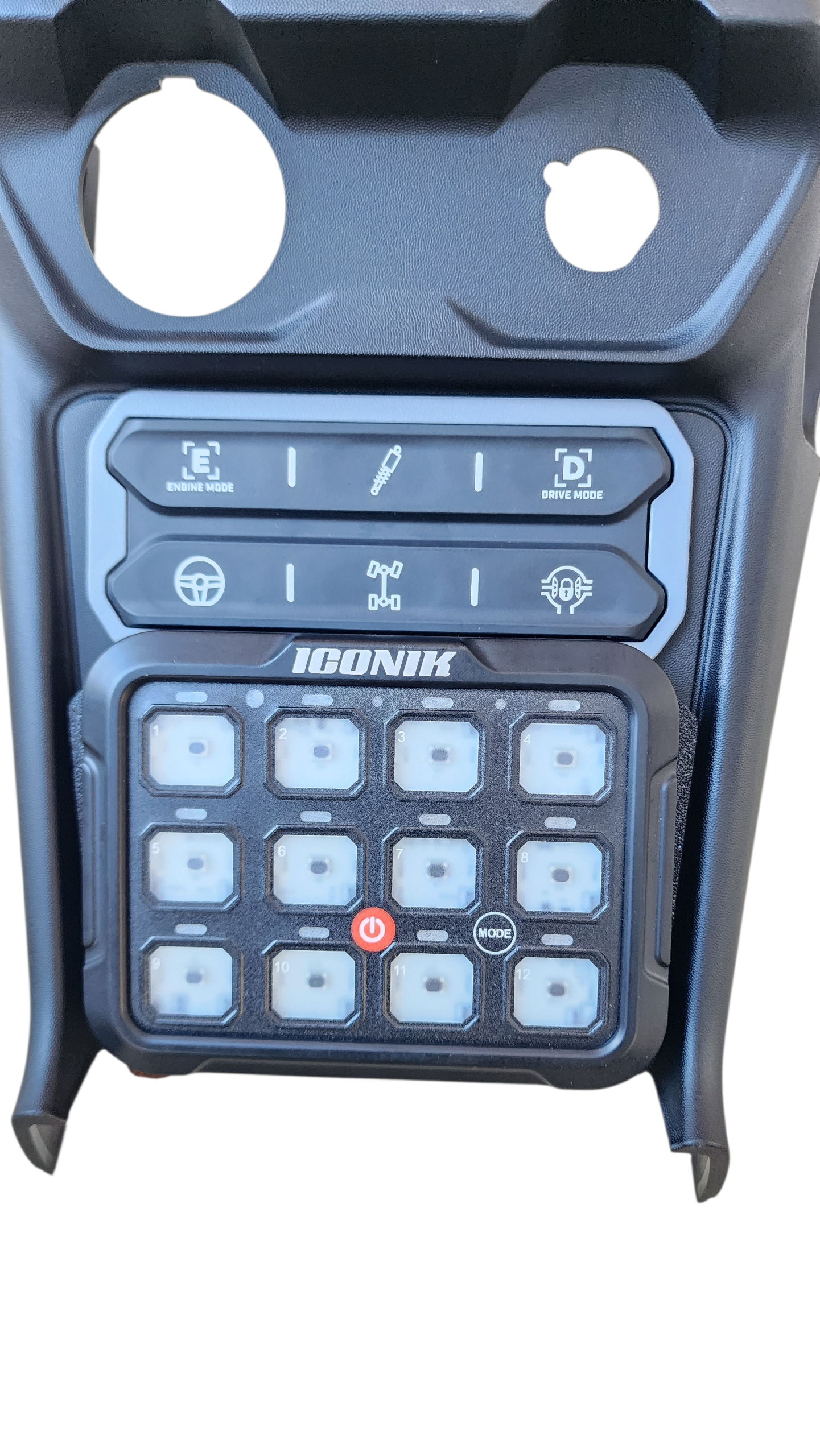 2024+ Maverick R  ICONIK 6, 8, and 12 gang switch panel mounts