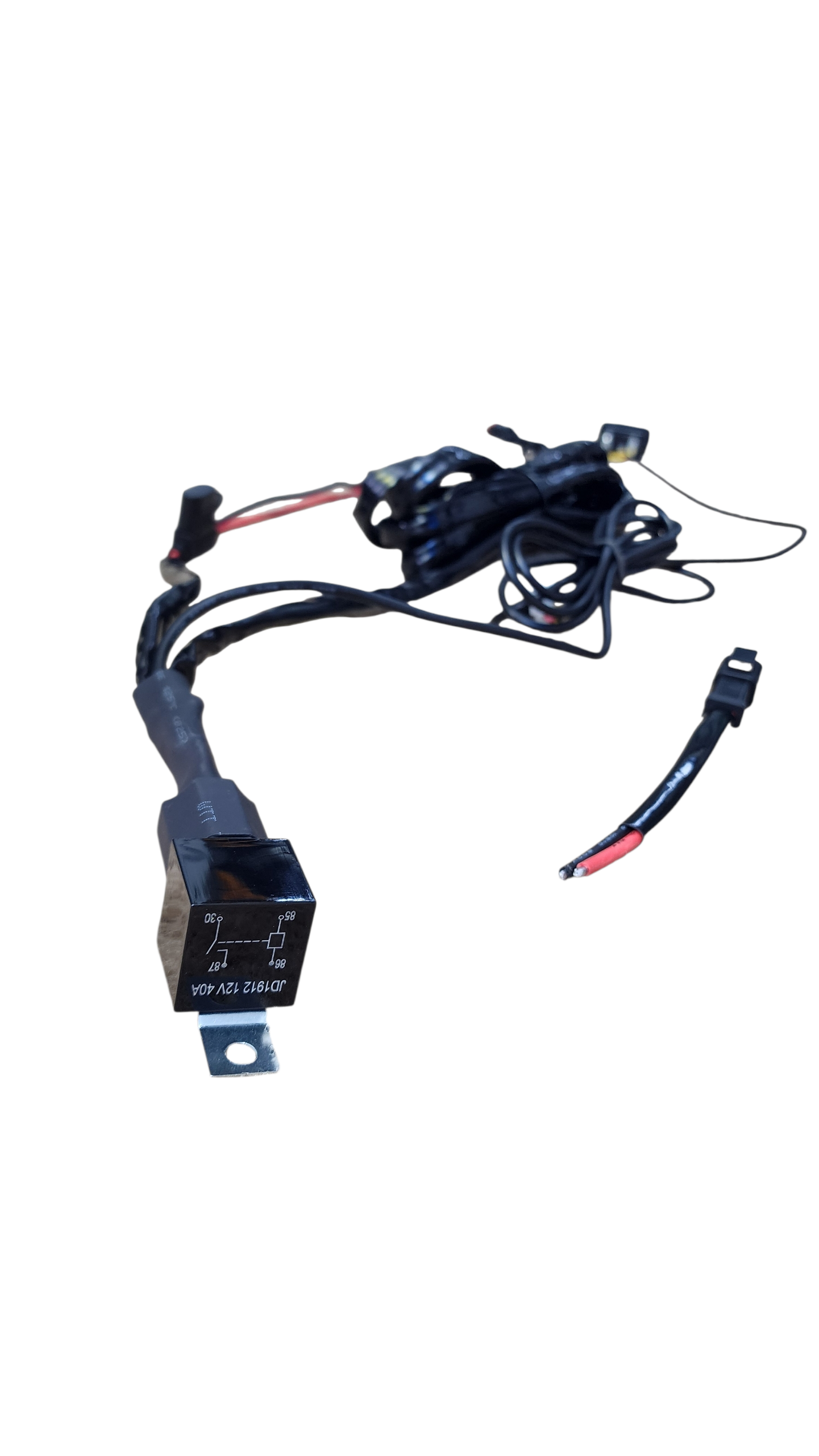 10ft 12 AWG Relay Wiring Harness with On/Off LED LIGHT BAR Rocker Switch (1 lead) 2 pin DT connectors